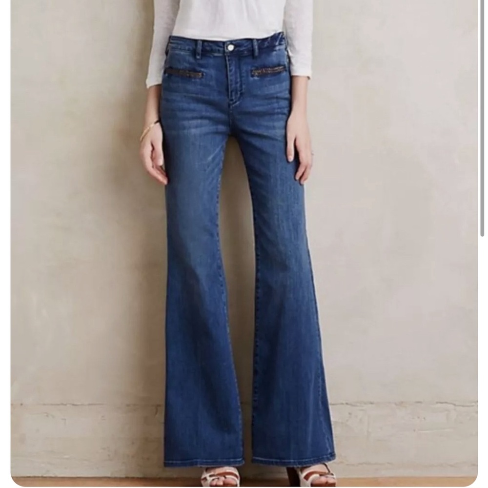 Pilcro And The Letterpress (Anthro) Stet Flare Jeans